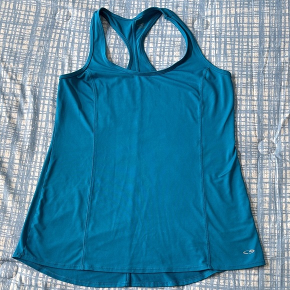 Champion Tops - Champion DuoDry Women's Blue Athletic Tank Top Size L